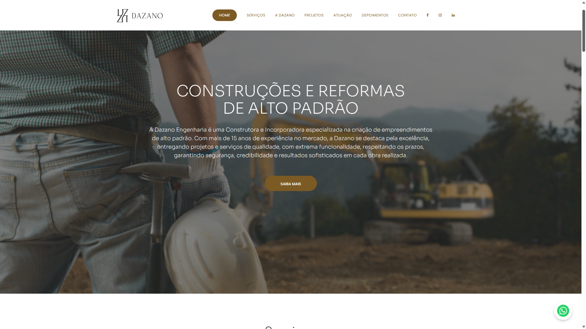 Site Institucional Dazano