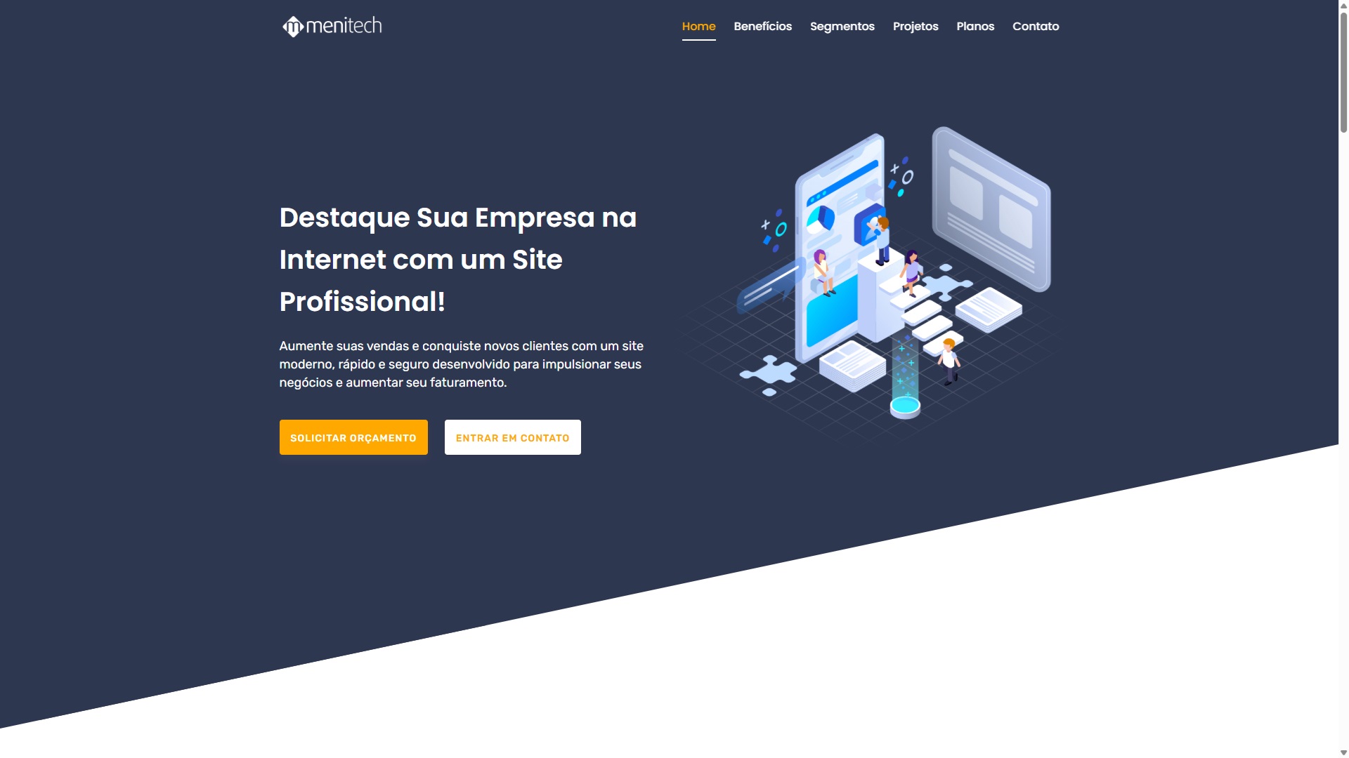 Landing Page de Desenvolvimento