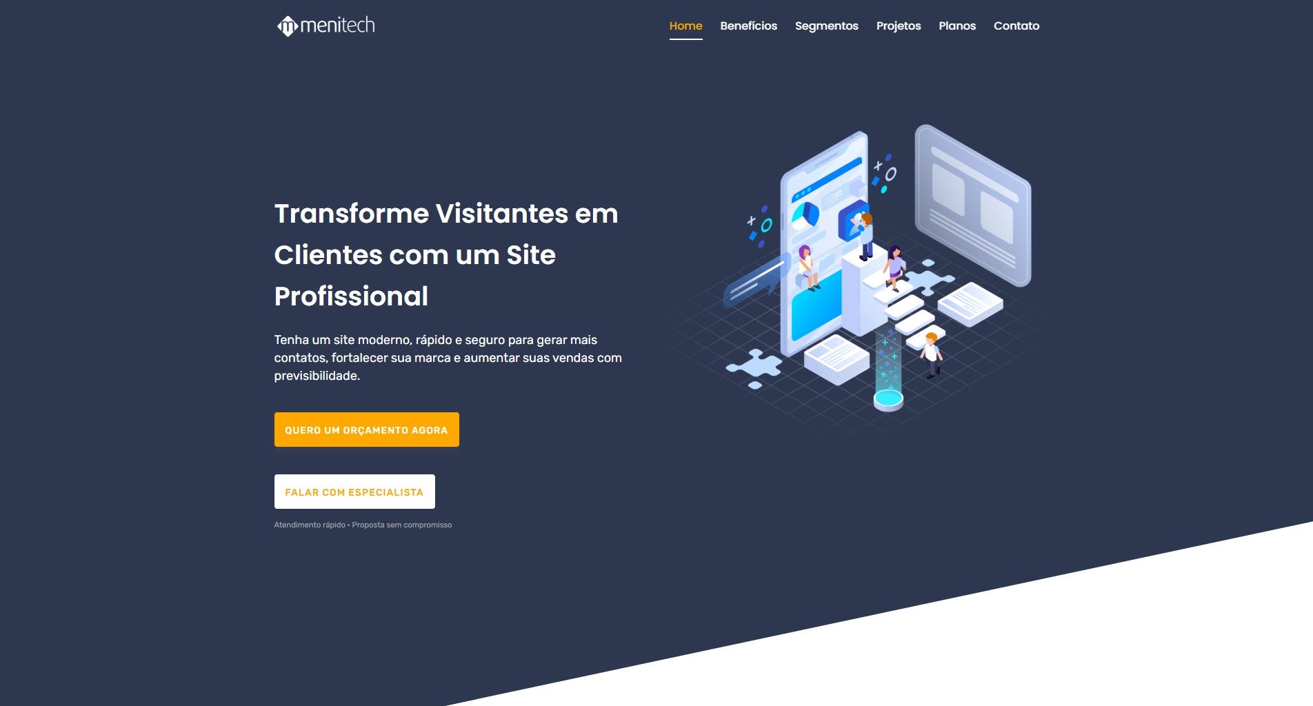 Landing Page de Desenvolvimento